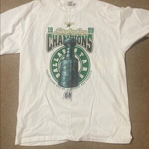 Dallas Stars 1999 Stanley Cup Champions White Tee
